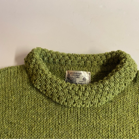 GLENDALOUGH WOOLEN MILLS HAND KNIT 100% PURE WOOL SWEATER SZ L - Picture 13 of 16